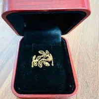 انگشتر اماراتی عیار ۲۱ بسیار زیبا بدون اجرت