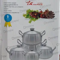 ست قابلمه رویی و لعابی