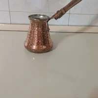 قهوه ساز دستی و شیر جوش مسی