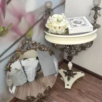 آینه و شمعدان و‌میز نو