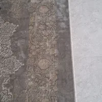 فرش سزار  ابریشمی ماشینی مدل جدید در حد نو