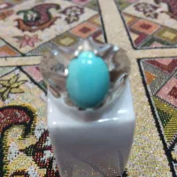 انگشتر فیروزه پاک. نیشابور دست ساز