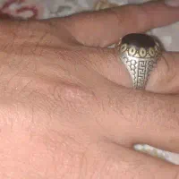 انگشتر نقره عقیق سیاه