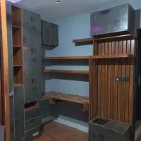 طراحی تخت تاشو کمد ریلی