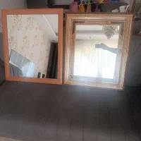 آینه دیواری قاب چوبی ساده و مینیاتور