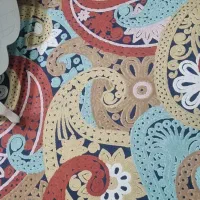 فرش موکتی گل برجسته