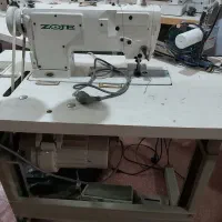 چرخ خیاطی دو سوزنه دو ماکو درشت ضخیم دوزی