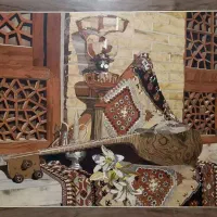 تابلو معرق چوب