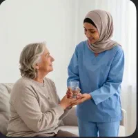پرستار سالمند خانم