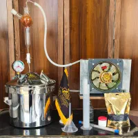 دستگاه تقطیر گلابگیری ۴۰ ل استیل و کونداسور استیل