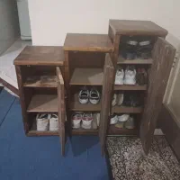 جاکفشی سه تیکه جدا گانه چوبی