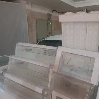 طبقه شیشه ای وکشوی یخچال الکترو استیل