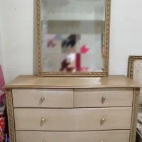 سرویس خواب دو نفره تمام چوب منبت کاری شده