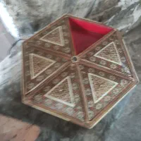 اردو خوری چوبی . ظرف خراطی جای میوه خشک و آجیل