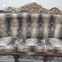 مبل استیل.میزبزرگ و۲میز عسلی