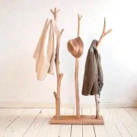 چوب لباسی تمام چوب طبیعی