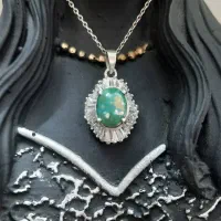 گردنی نقره و فیروزه نیشابور