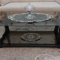 میز شیشه ای جلو مبلی
