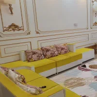 مبل ال شکل و میز وصندلی ناهار خوری شش نفره