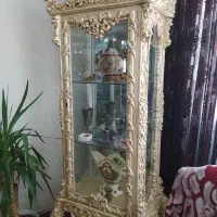 بوفه چوبی رنگ بژ