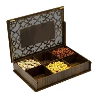 جعبه کادویی خشکبار ۶ تقسیم بندی داخلی