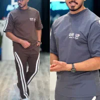 ست تیشرت شلوارمردانه باکسی /تمام پنبه خنک تابستانی