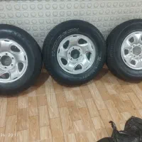رینگ و لاستیک هایلوکسی ۱۶ شش پیچ در حد خشک