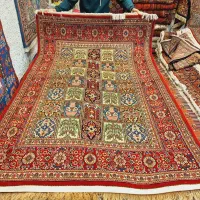 قالیچه دستباف قم نقشه خشتی