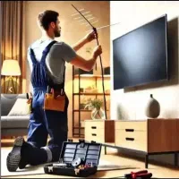 نصب آنتن وکانال یابی ونصب تلوزیون به دیوار(براکت)