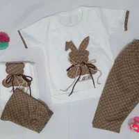 تیشرت شلوارک خرگوشی دخترانه