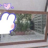 اینه دور چوبی