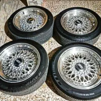 رینگ BBS سایز ۱۶ اورجینال با لاستیک ۹۰درصد