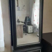 جاکفشی با آینه قدی چرخشی و جا لباسی