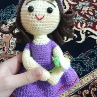 عروسک دختر دستبافت