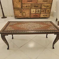 میز هندی آنتیک کار شده با عاج فیل