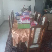 فروش مبل ۷ نفره و میز نهاری ۸ نفره