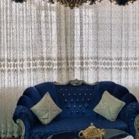 پرده و دوتا دستک مخمل