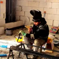 لوله کشی گاز  برش حوشکاری ساختمانی باهات را میام