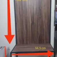 استند فلزی چرخ دار