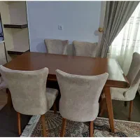 میز ناهارخوری چوبی ۶ نفره