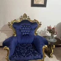 مبل استیل ۷ نفره چوب گردو