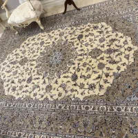 فرش دستبافت کاشان ۹ متری ۲ جفت