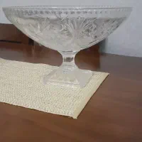 میوه خوری کریستال پایه دار طرح خورشیدی