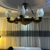 لوستر چوبی  ۶ شاخه