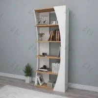 کتابخانه ویترین قفسه مدل موج