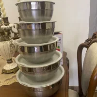 ظروف ۵ تایی استیل آکبند