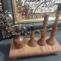 ست جاشمعی چوبی