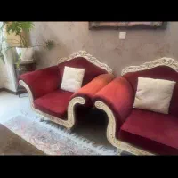 مبلمان ۷ نفره چوب راش منبت کار دست