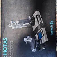 دسته بازی خلبانی logitech x52 hotas رنگ مشکی