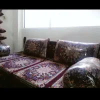 شاهنشین ۵تکه مخمل رنگ زرشکی